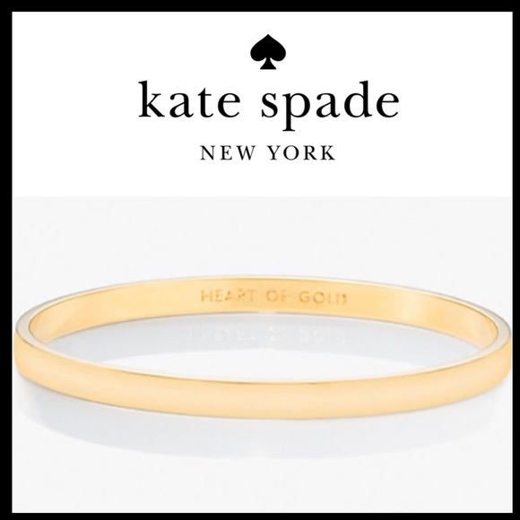 kate spade Jewelry - Kate Spade New York Heart of Gold Idiom Bangle Bracelet
